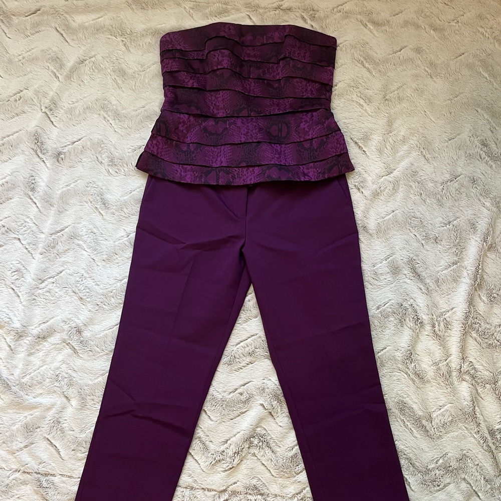 WHBM Boustier and Express Pant Set NWT